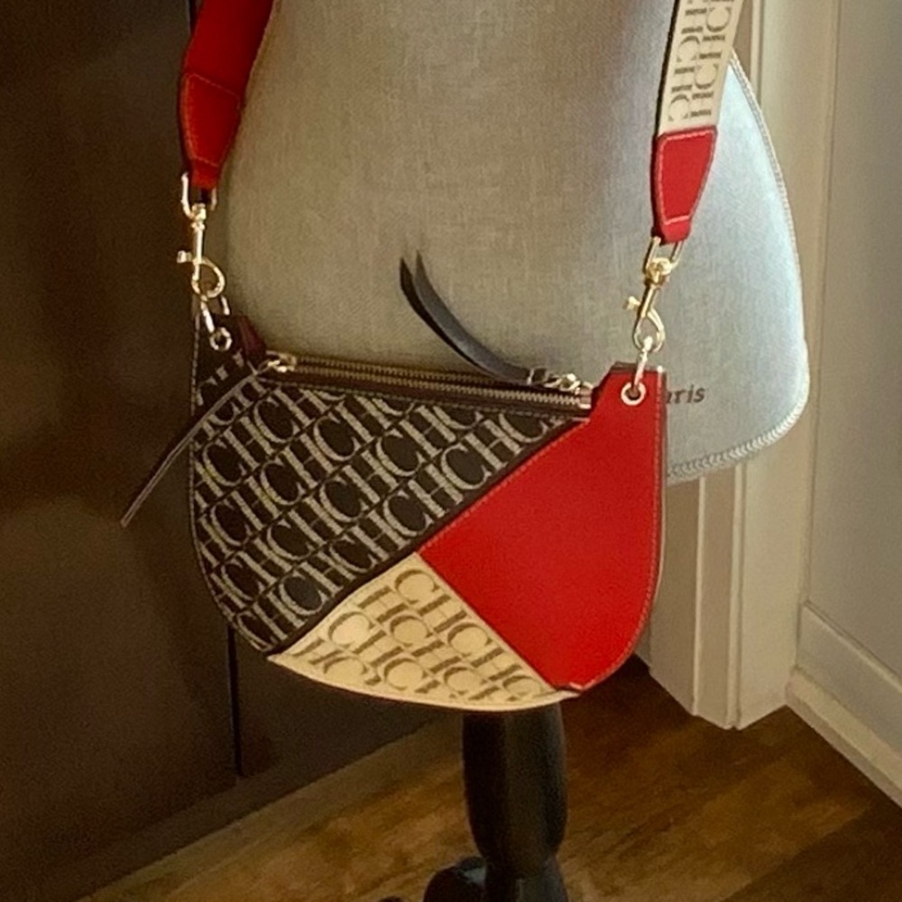CAROLINA HERRERA Double Pouch Cross Body Bag
